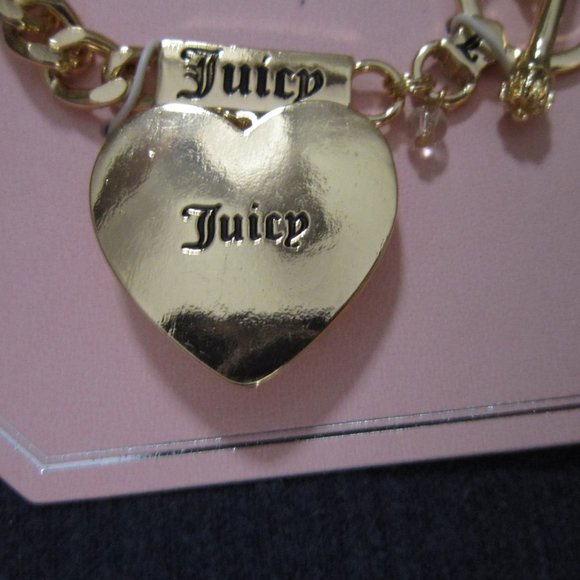 Juicy Couture goldtone heart toggle charm bracelet VALENTINE'S DAY! - Picture 3 of 3